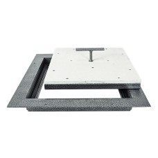 300*300 тип “Економ” Люк підлоговий з кришкою, що не заповнюється.