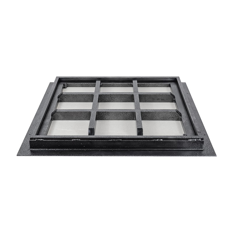 600*600 тип “Економ” Люк підлоговий з кришкою, що не заповнюється.