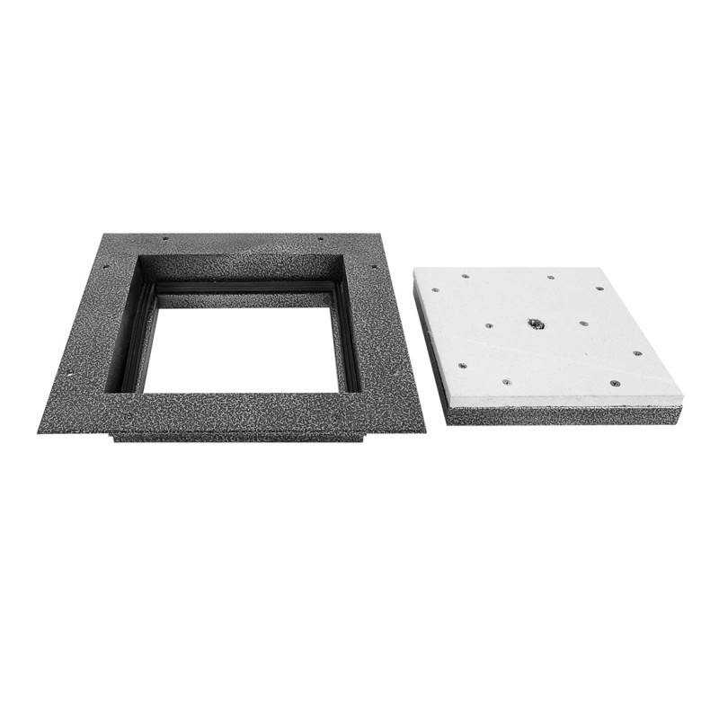 200*200 тип “Економ” Люк підлоговий з кришкою, що не заповнюється.